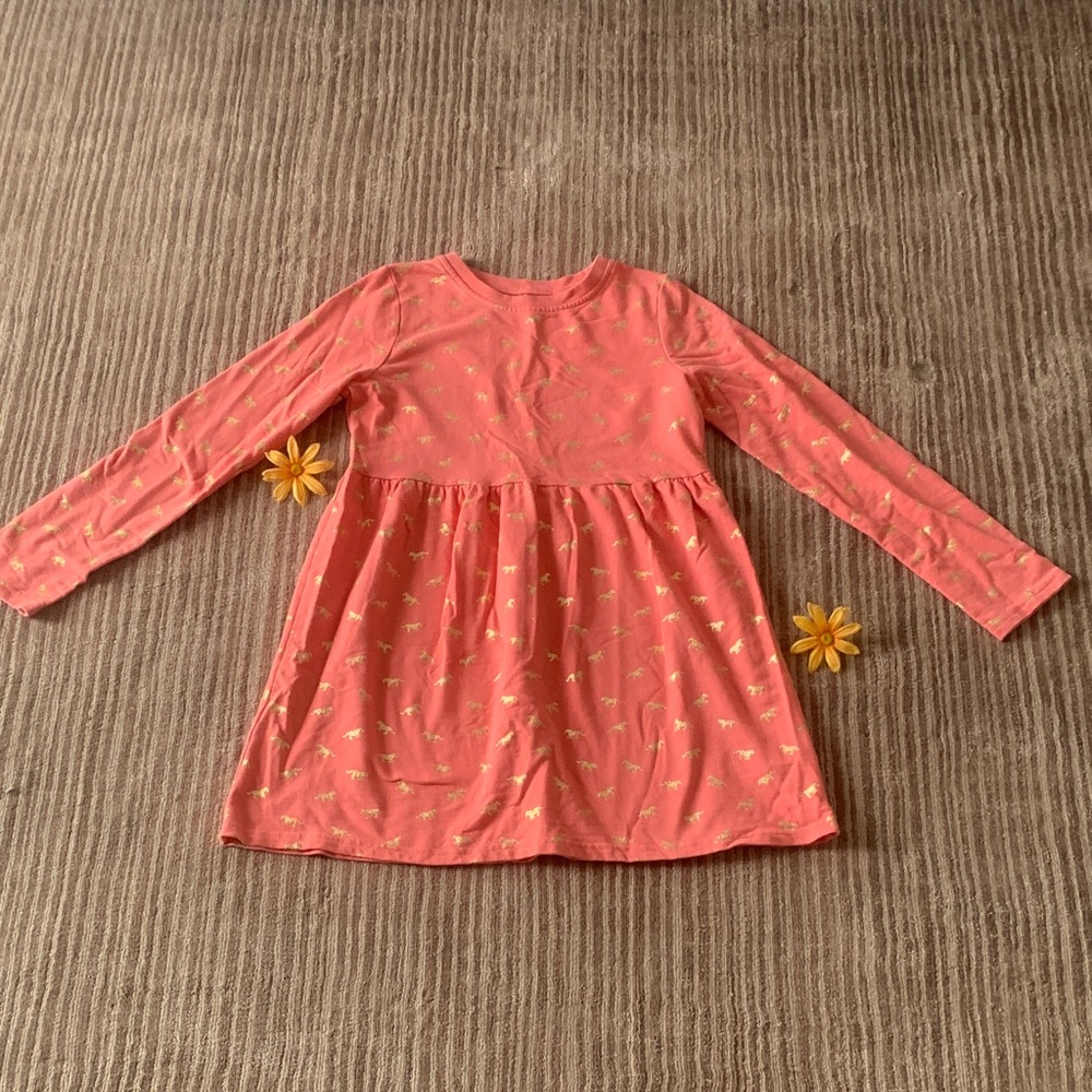 Bass Pro Shops Coral and Gold Kids Dress